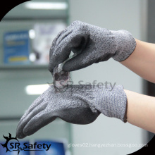 SRSAFETY PU coated cut resistant work glove for assembling metal parts